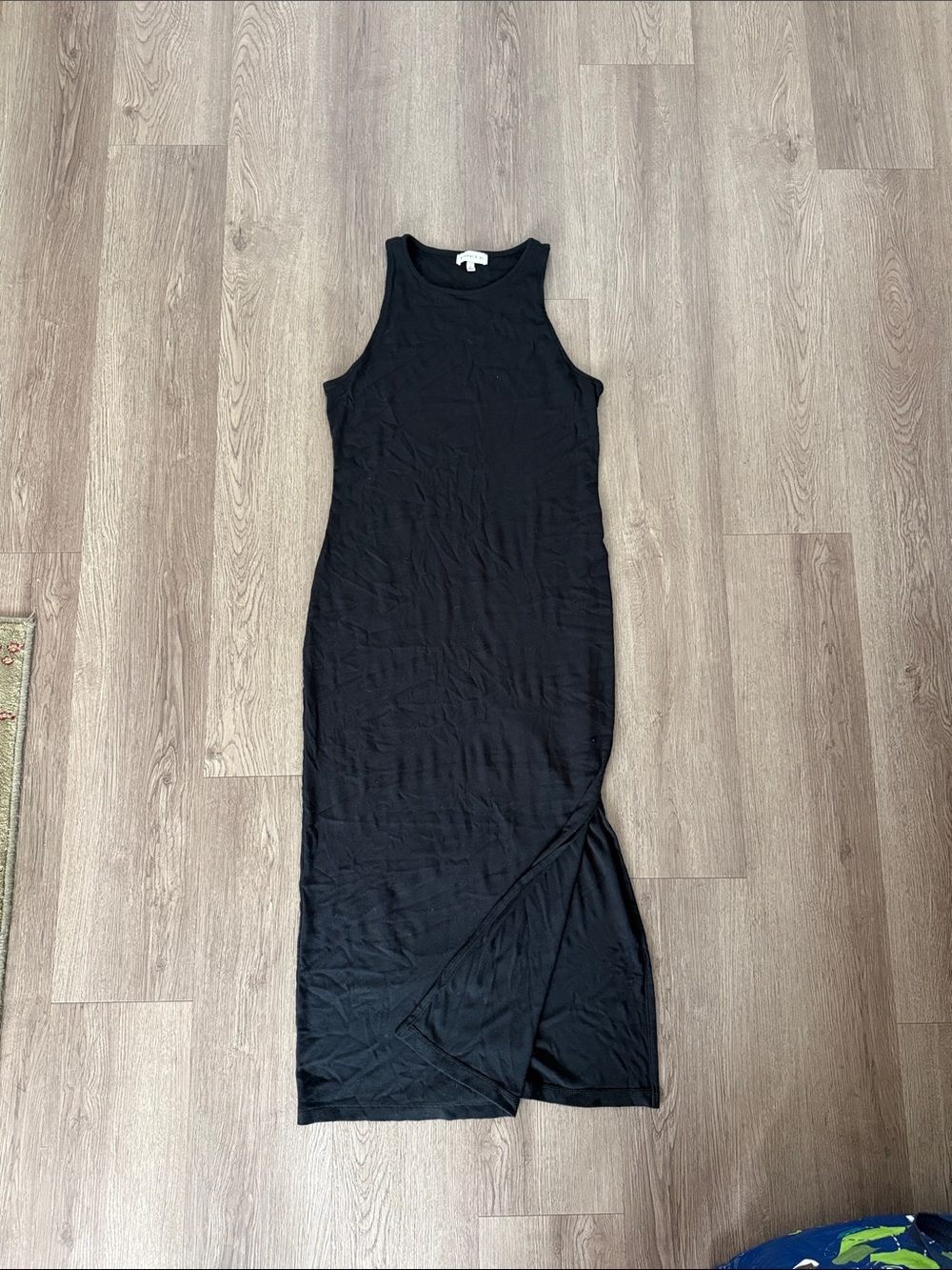 Gianni Bini Black Sleeveless Maxi Dress with Side Slit
